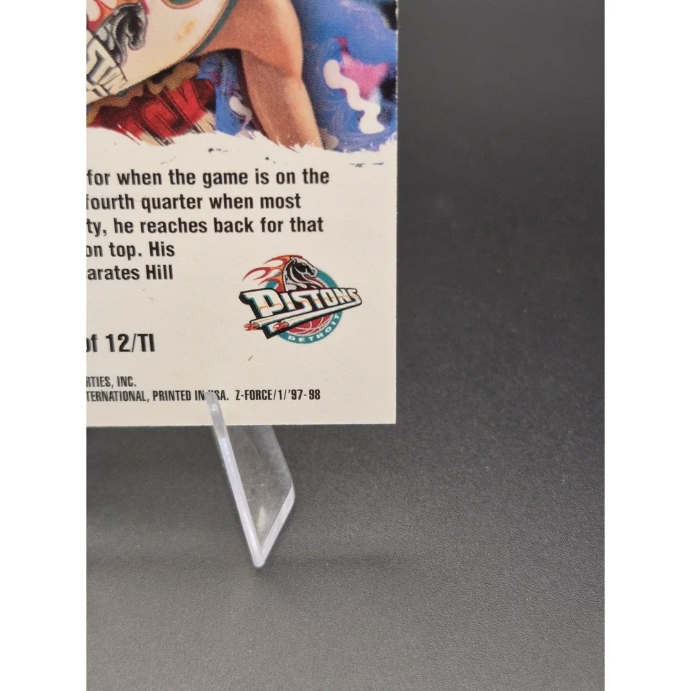 1997‎ Skybox Z-Force Grant Hill Total Impact #4 Of 12/T1 HOF Detroit Pistons